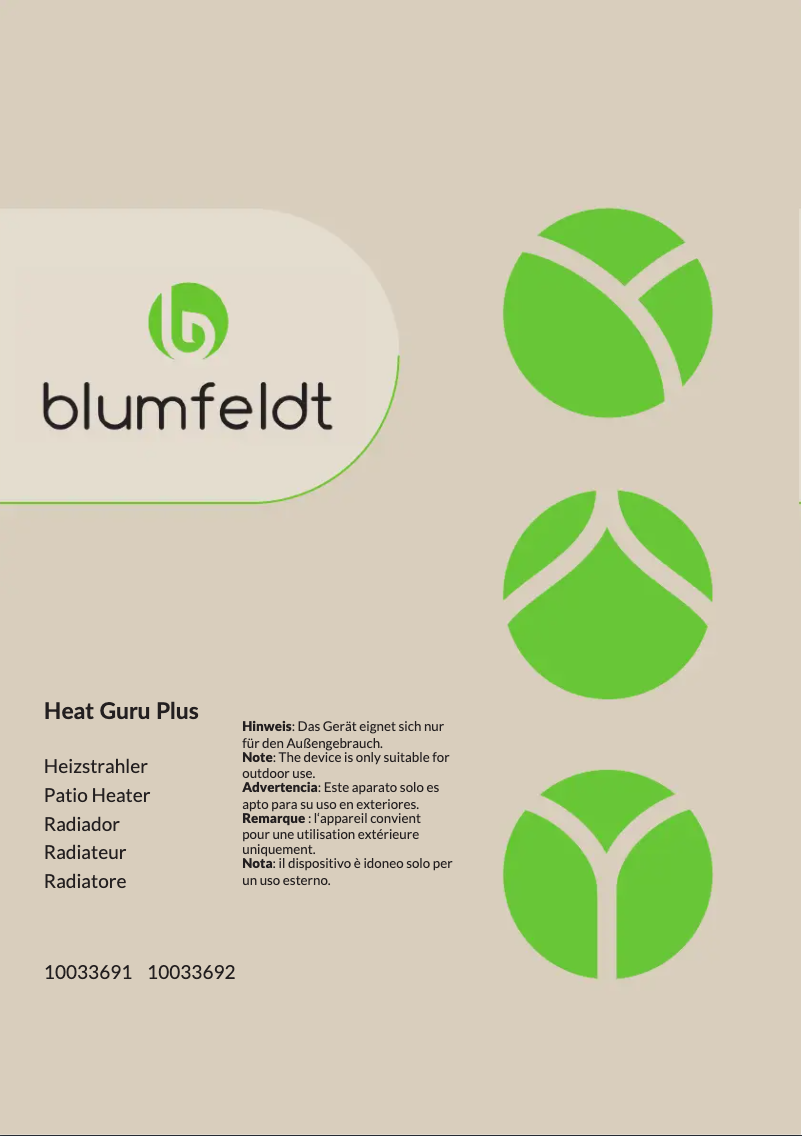 Page n°1 - Manuel utilisateur Blumfeldt Heat Guru Plus