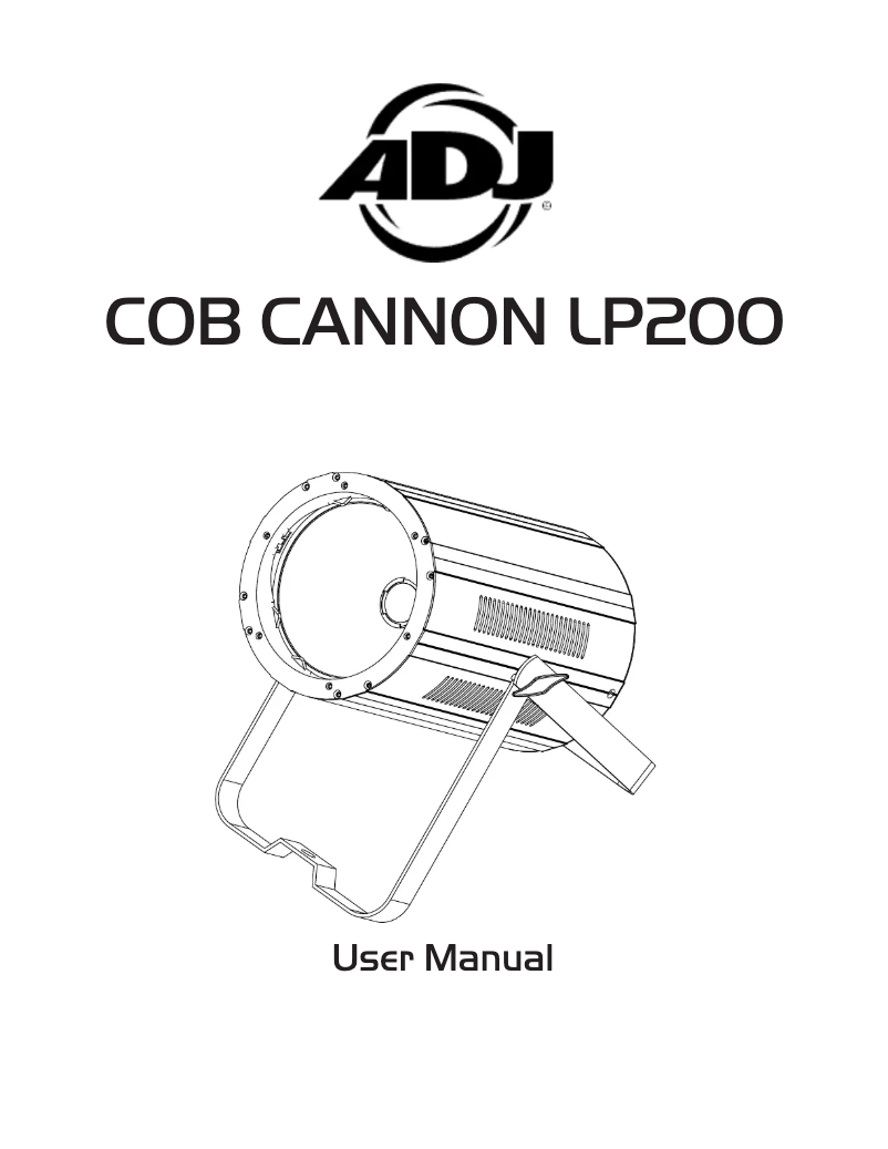 Page 1 de la notice Manuel utilisateur Adj COB Cannon LP200