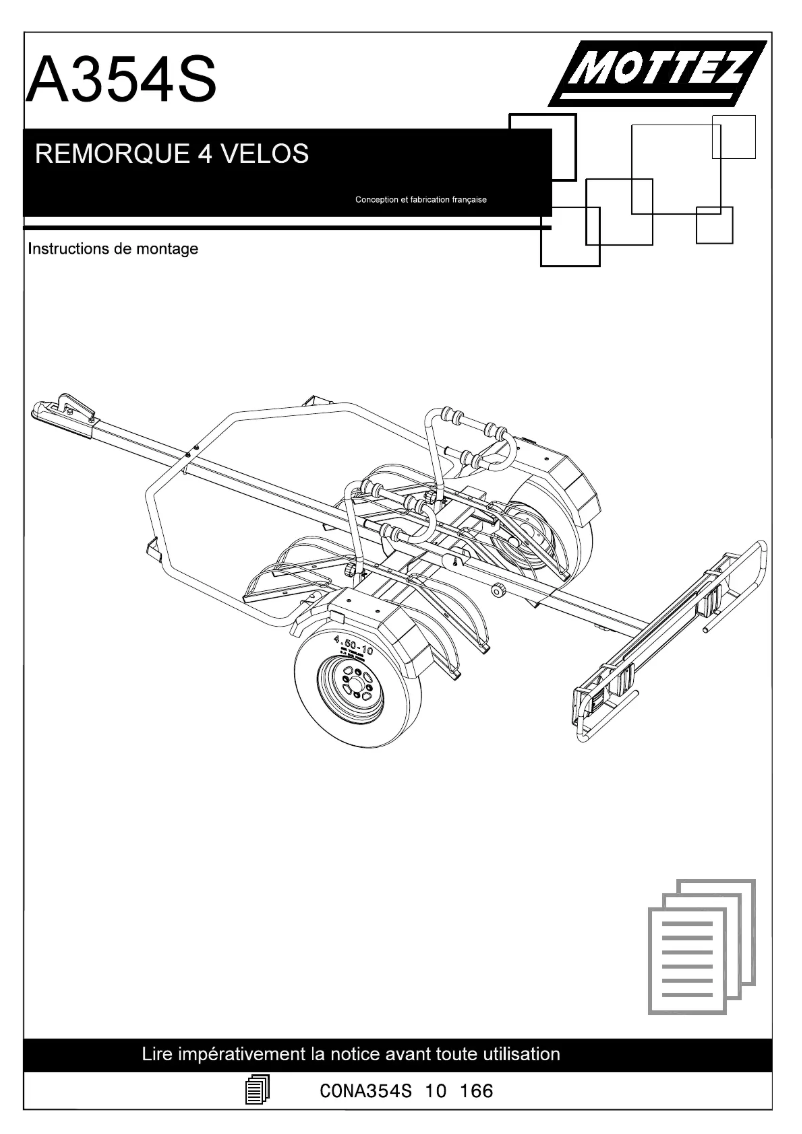 Page 1 de la notice Manuel utilisateur Mottez A354S