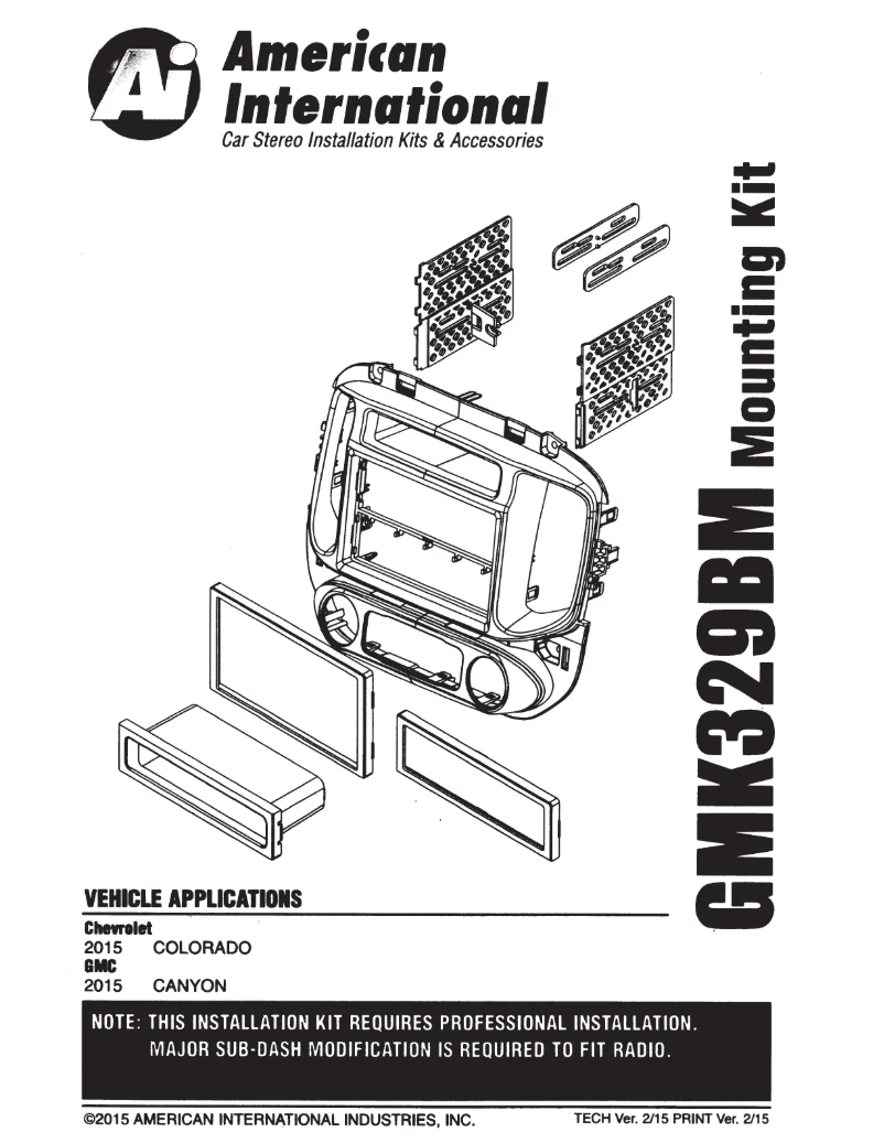 Page n°1 - Manuel utilisateur American International GMK329BM
