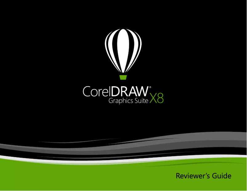 Image de la première page du manuel de l'appareil CorelDRAW Graphics Suite X8 Upgrade