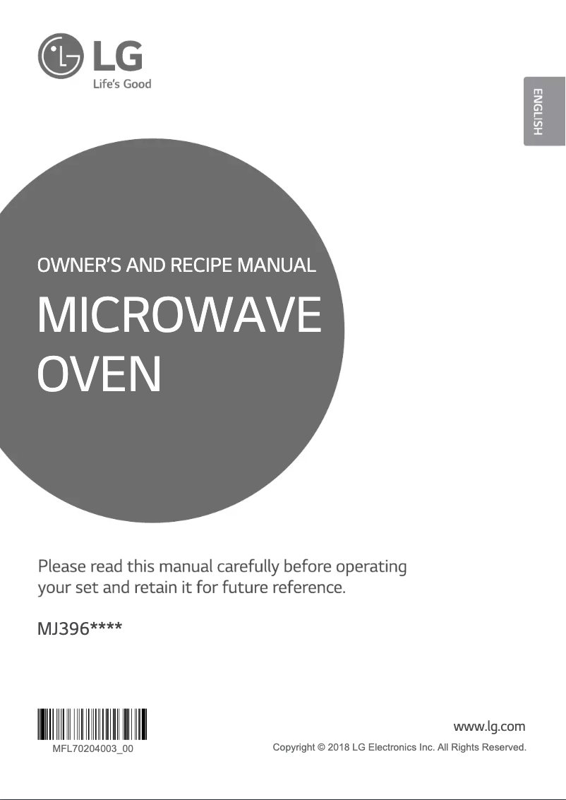 Página 1 del manual Manual de usuario LG MJ3965BQS