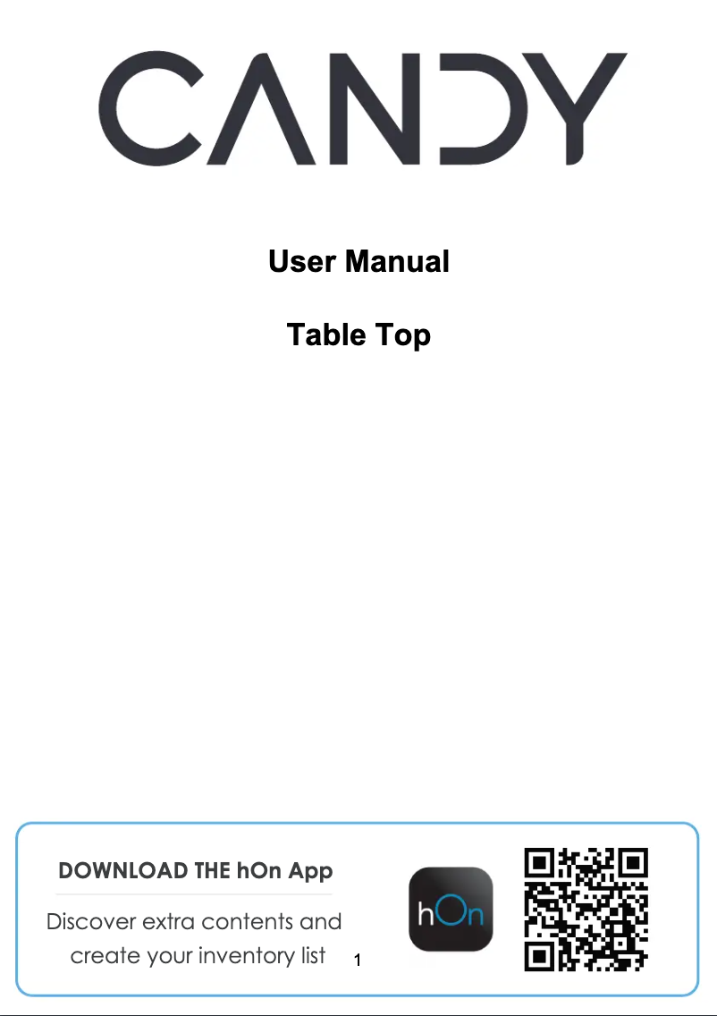 Página 1 del manual Manual de usuario Hoover HOOT1S45FWHK