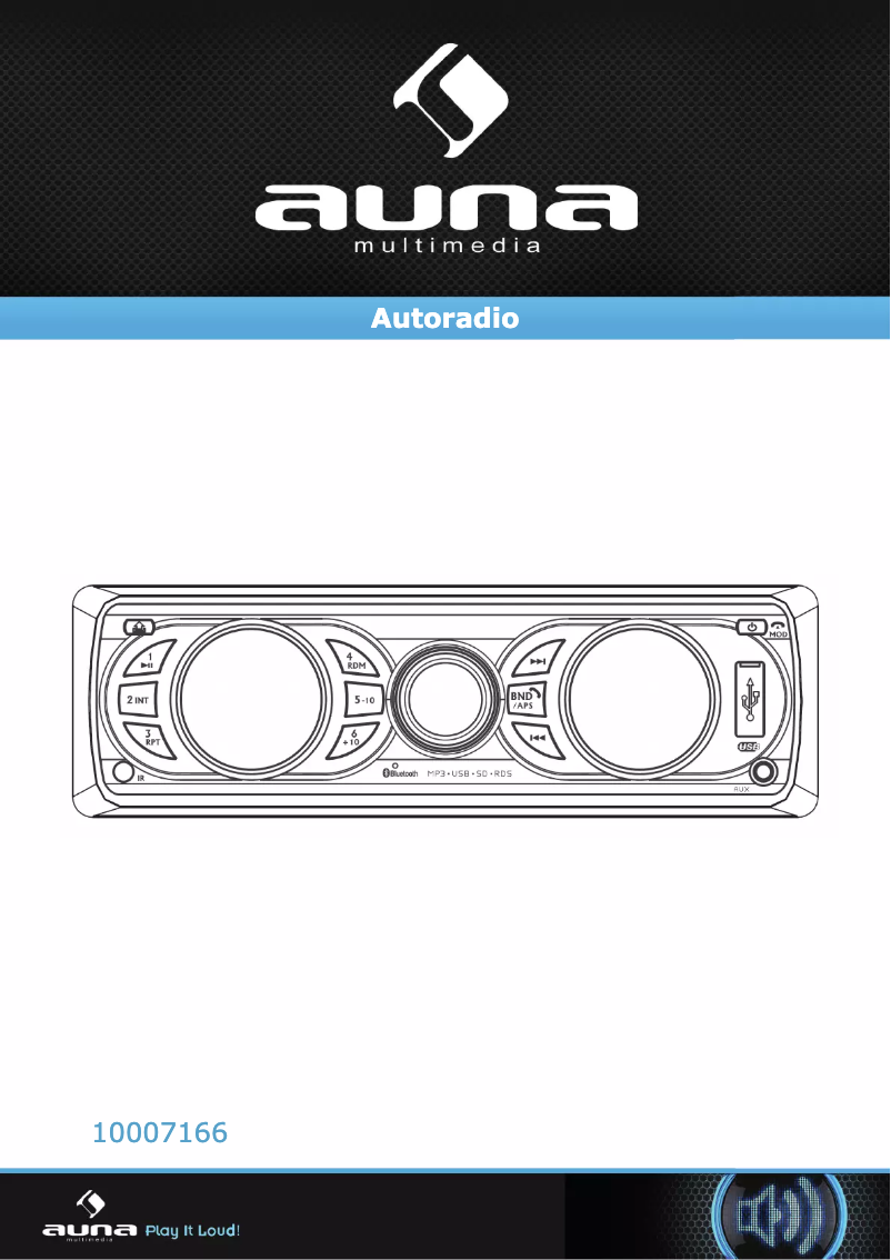 Page 1 de la notice Manuel utilisateur Auna MD-170BT 10007166