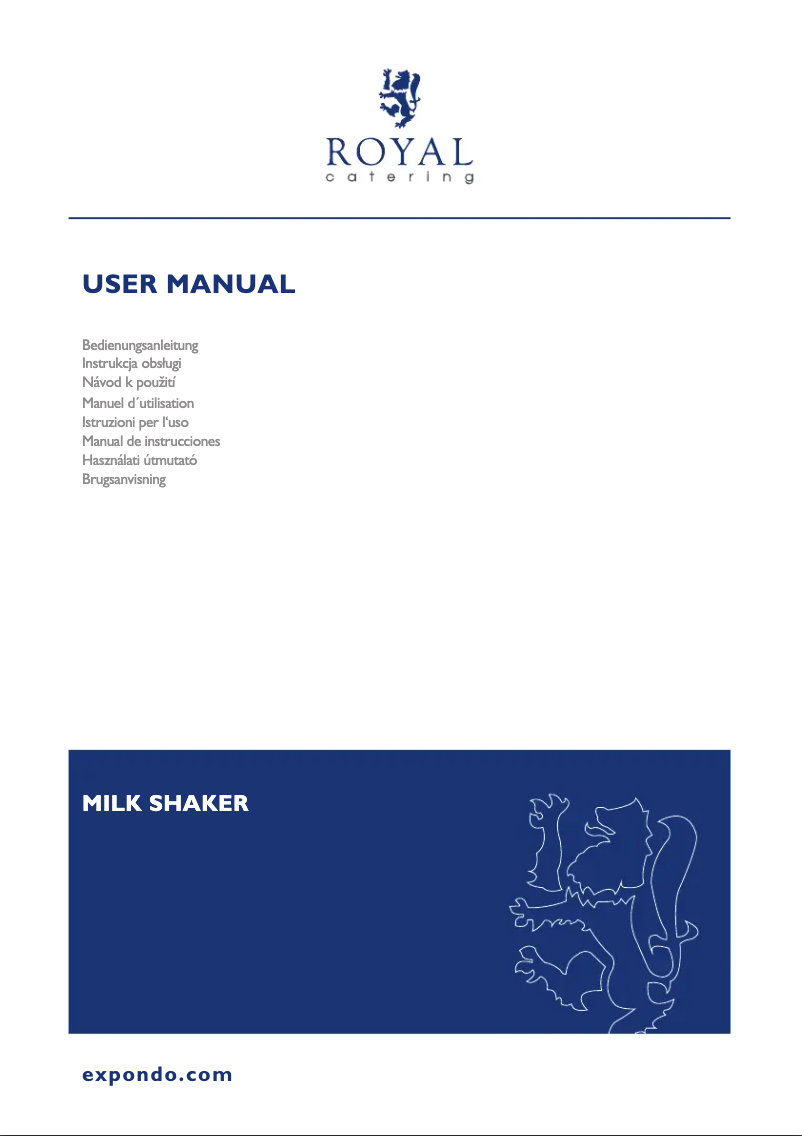 Page n°1 - Manuel utilisateur Royal Catering RCPMS-80T