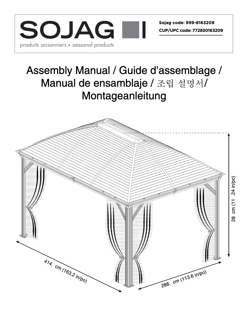 Image de la première page du manuel de l'appareil Moreno
