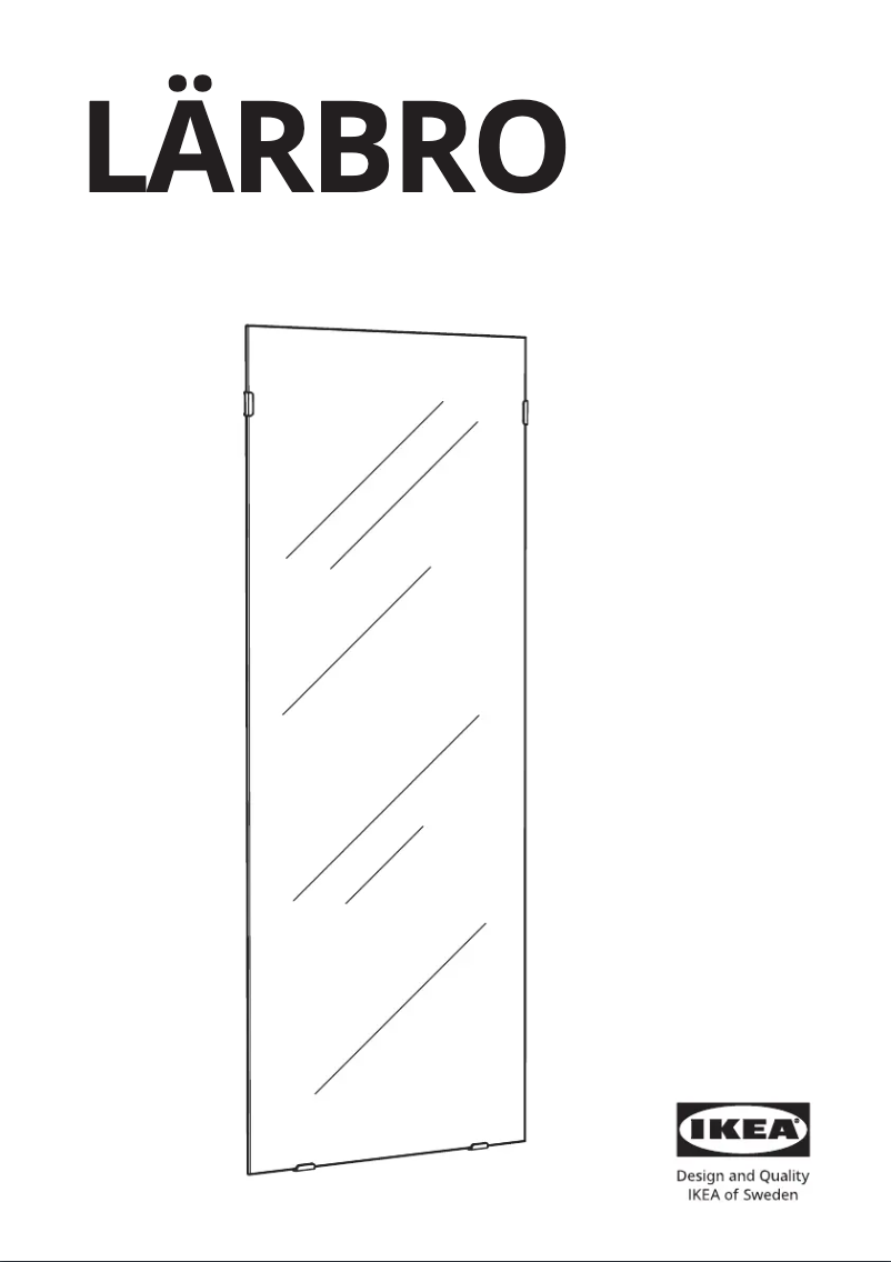 Image de la première page du manuel de l'appareil LÄRBRO 804.710.20