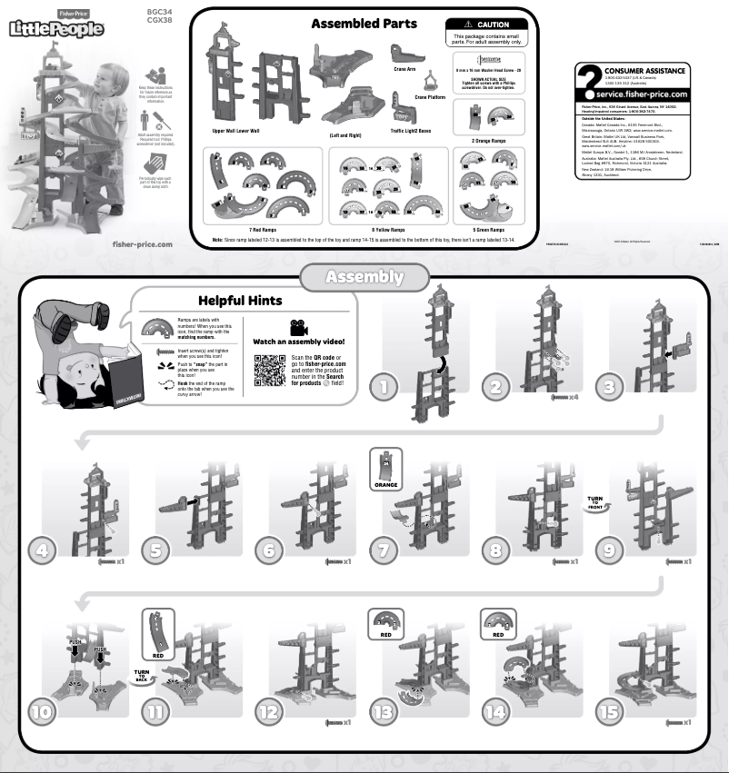 Image de la première page du manuel de l'appareil Little People City Skyway
