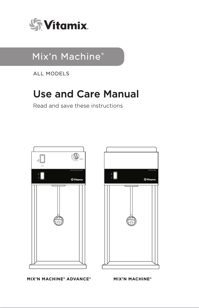 Image de la première page du manuel de l'appareil Mix’n Machine