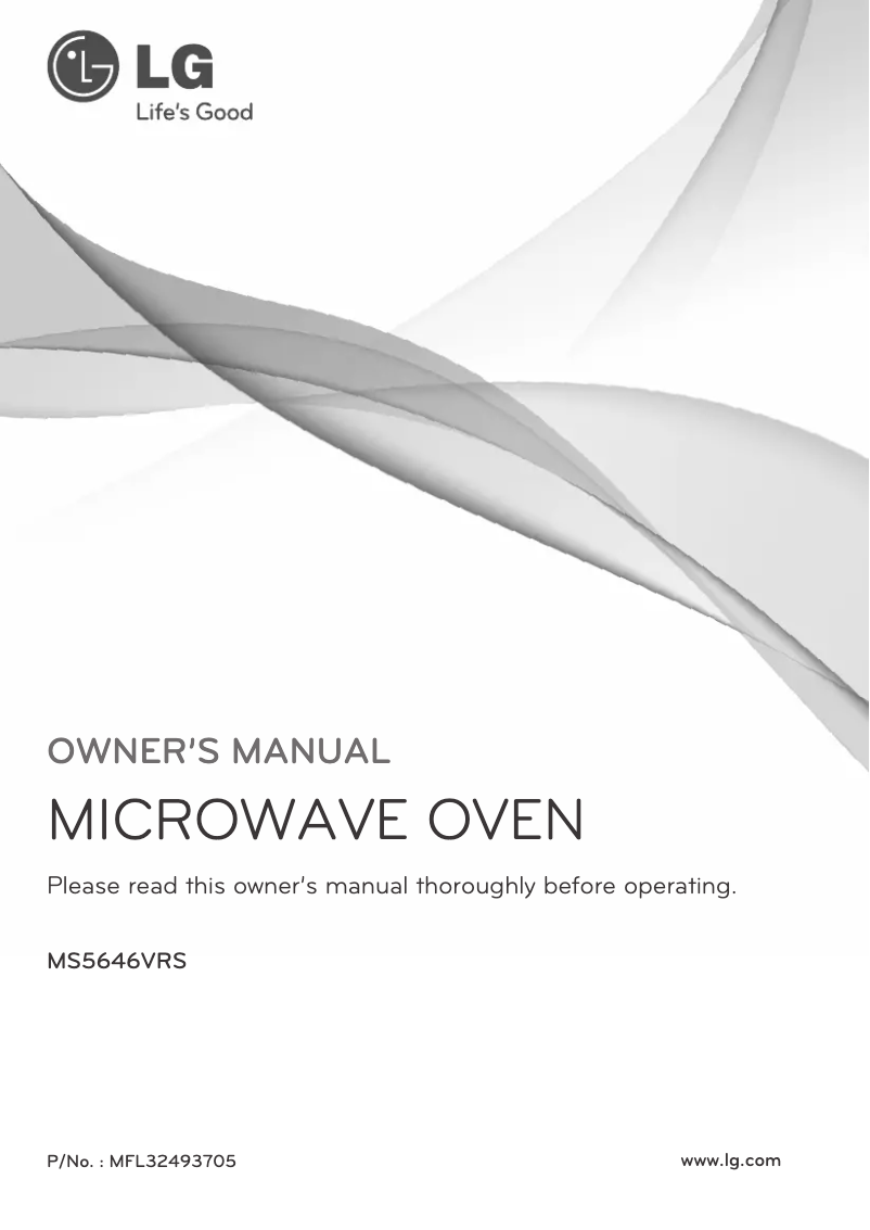 Page 1 de la notice Manuel utilisateur LG MS5646VRS