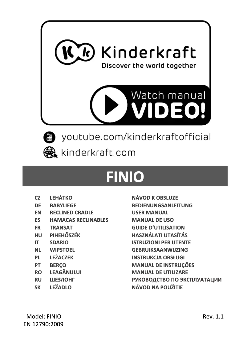 Imagen de la primera página del manual del dispositivo Finio