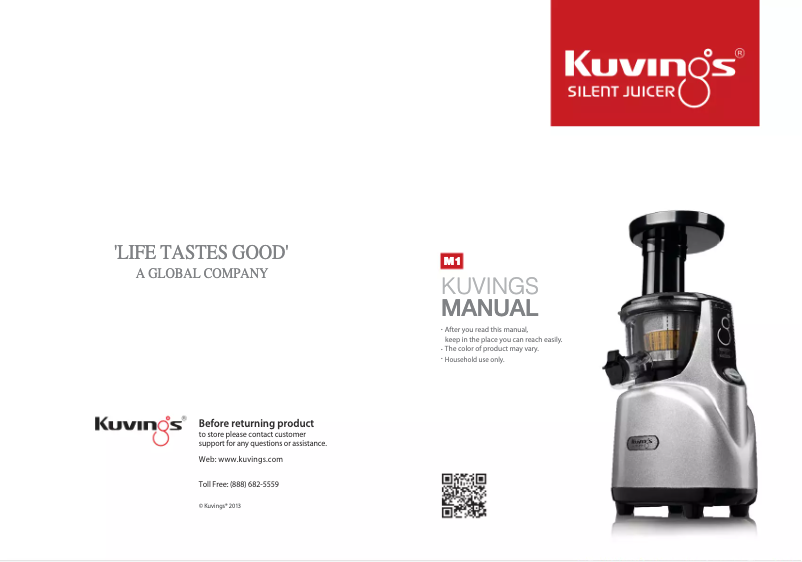 Page n°1 - Manuel utilisateur Kuvings B6000