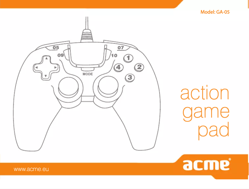Page 1 de la notice Manuel utilisateur Acme United GA-05