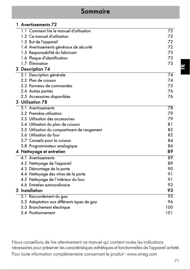 Image de la première page du manuel de l'appareil CC9GPO