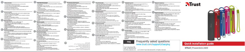 Page 1 de la notice Manuel utilisateur Trust Stilo Powerstick 2600