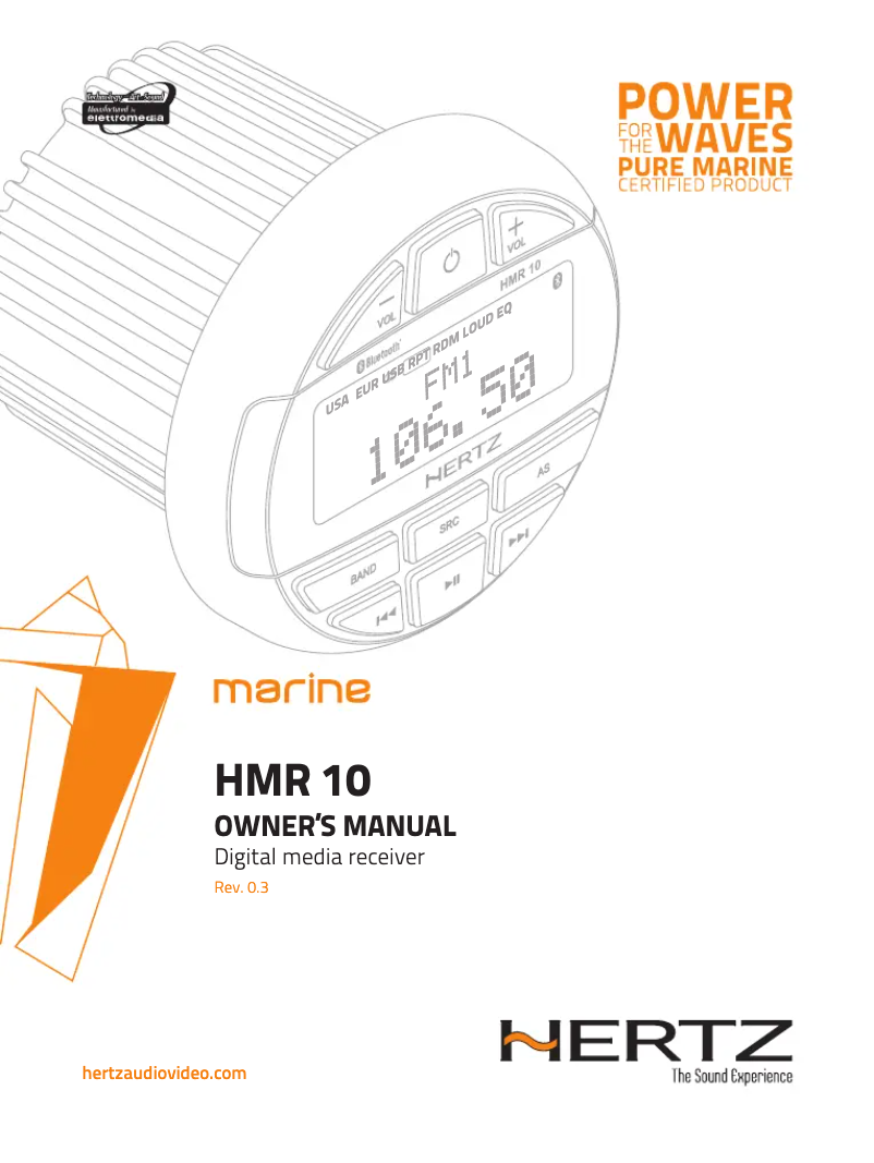 Page 1 de la notice Manuel utilisateur Hertz HMR 10