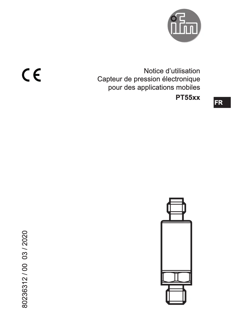 Image de la première page du manuel de l'appareil PT5501