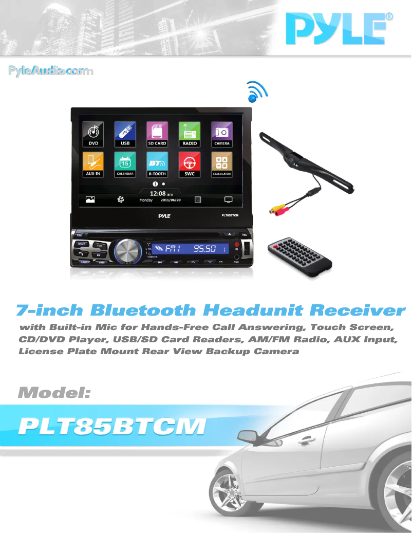 Image de la première page du manuel de l'appareil PLT85BTCM