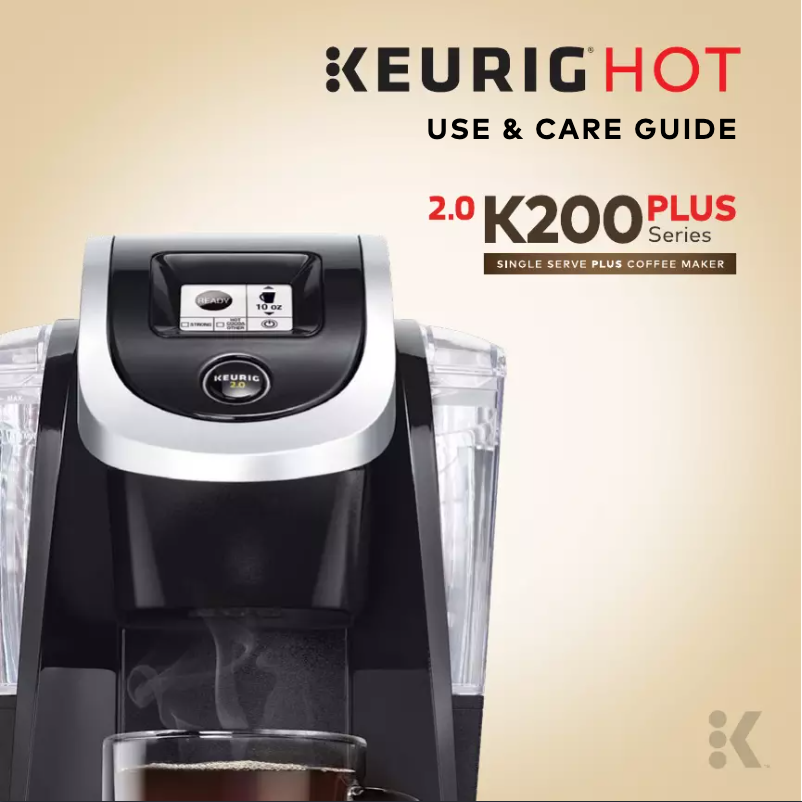 Page n°1 - Manuel d'utilisation et d'entretien Keurig K250
