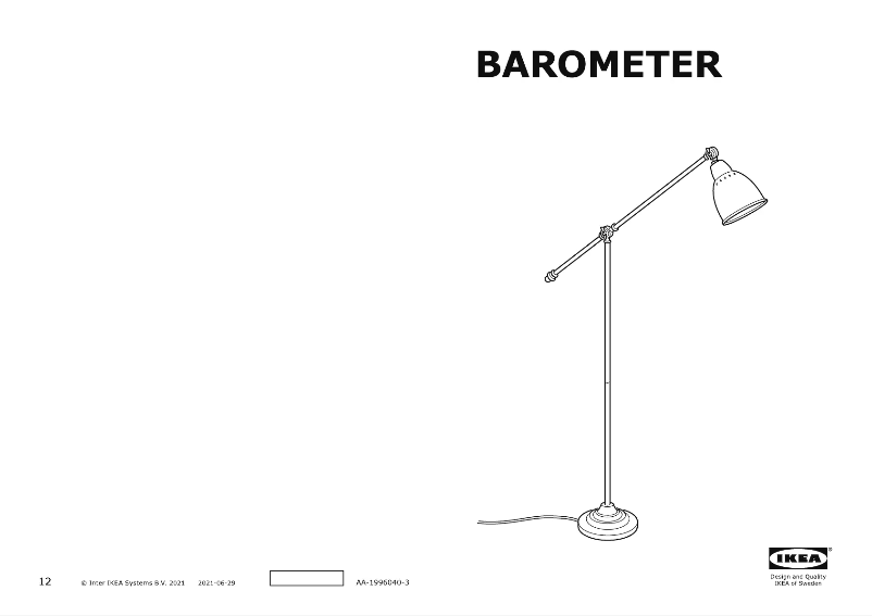Image de la première page du manuel de l'appareil BAROMETER 703.580.53