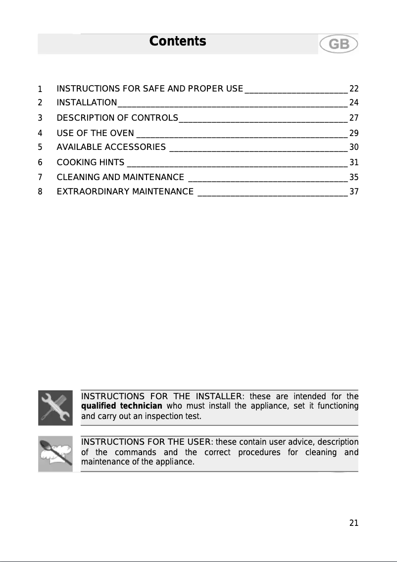 Page 1 de la notice Manuel utilisateur Smeg SE 900 X