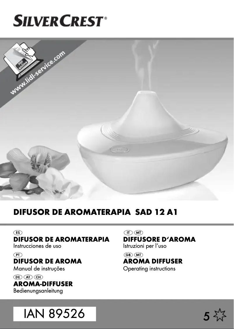 Page n°1 - Manuel utilisateur SilverCrest SAD 12 A1