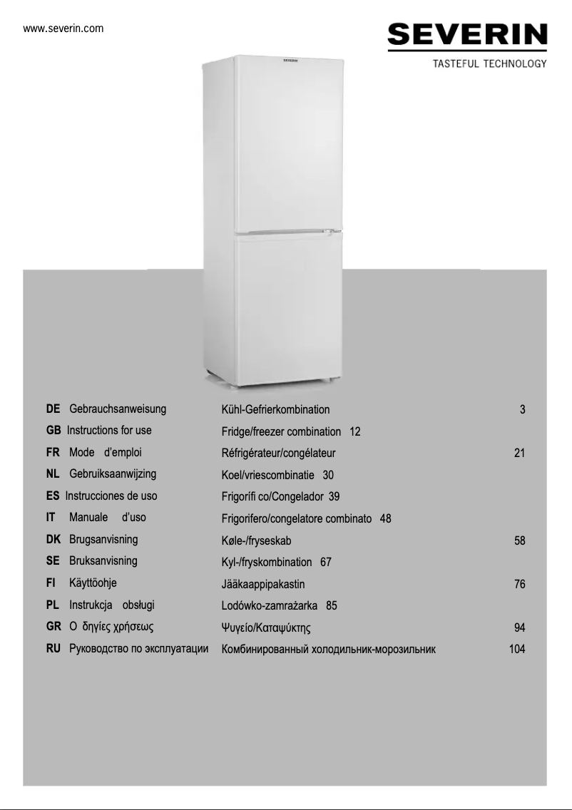 Image de la première page du manuel de l'appareil KS 9784
