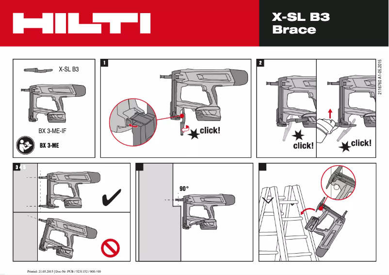 Página 1 del manual Manual de usuario Hilti X-SL B3