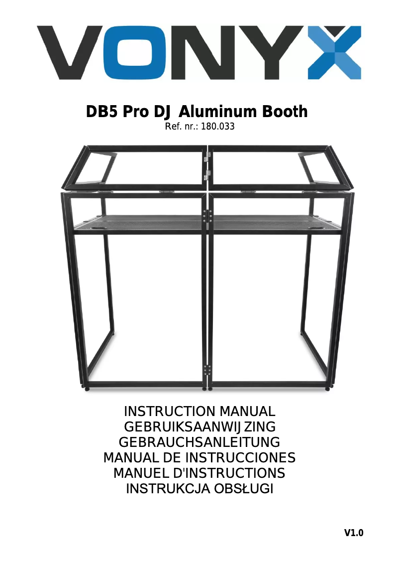 Página 1 del manual Manual de usuario Vonyx DB5 Pro