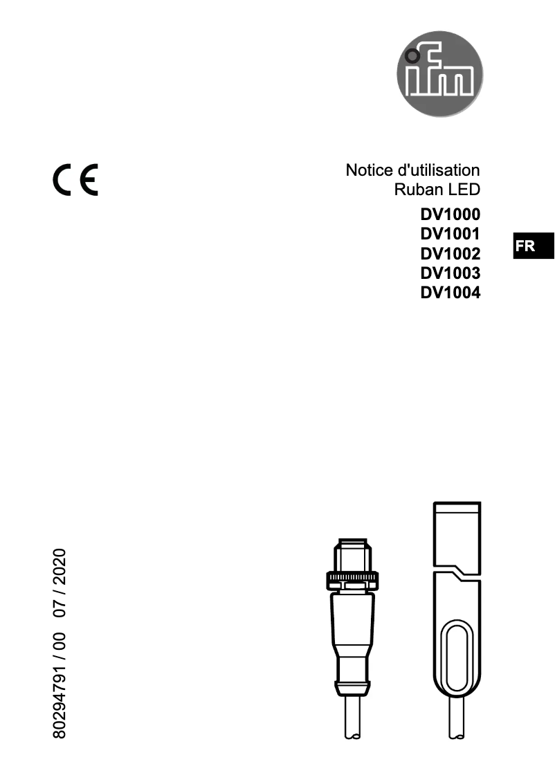 Image de la première page du manuel de l'appareil DV1000