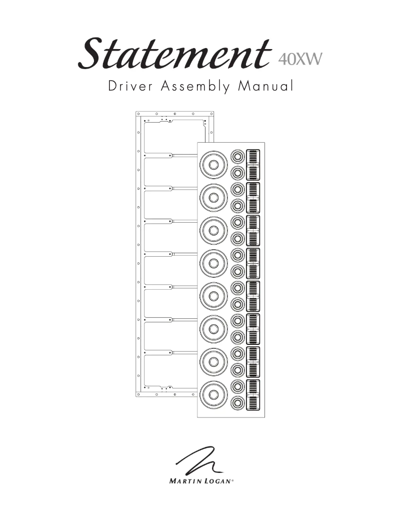 Page n°1 - Manuel utilisateur Martin Logan Statement 40XW