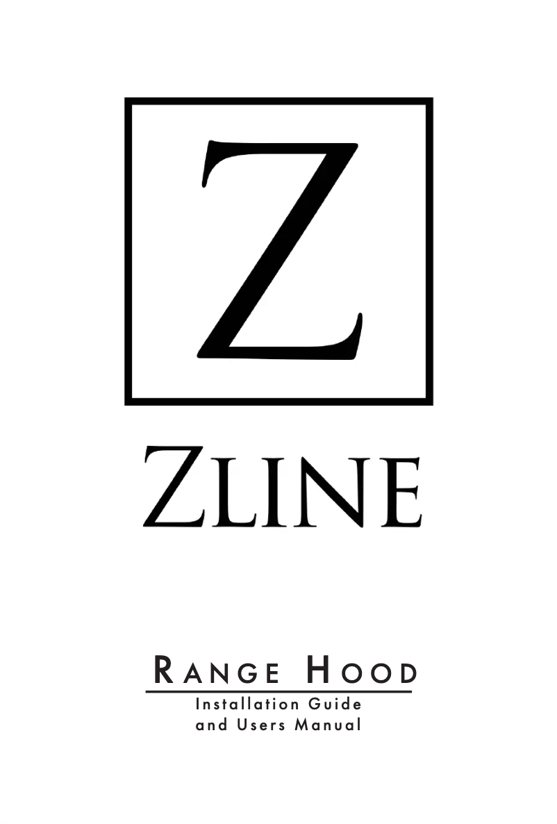 Page n°1 - Manuel utilisateur ZLine 329AHRD30