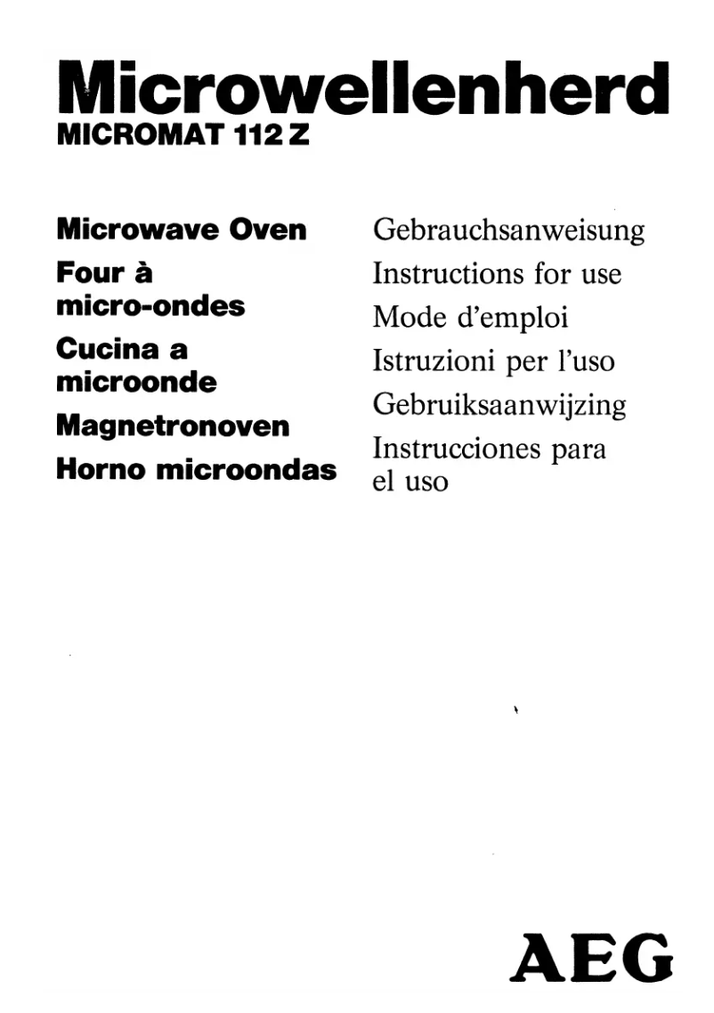 Image de la première page du manuel de l'appareil Micromat 112