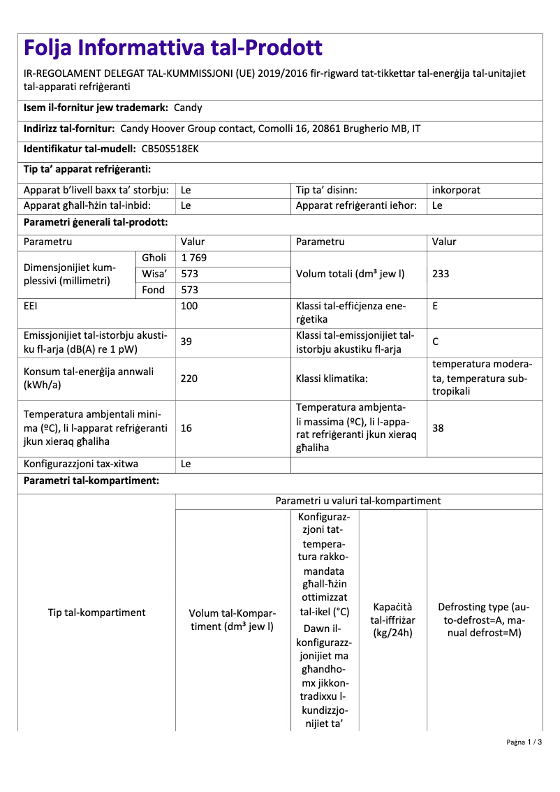 Image de la première page du manuel de l'appareil CB50S518EK