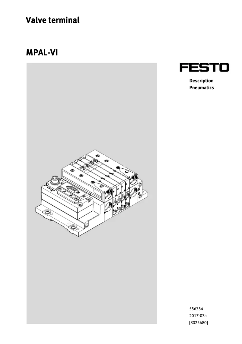 Image de la première page du manuel de l'appareil MPAL-VI-DE
