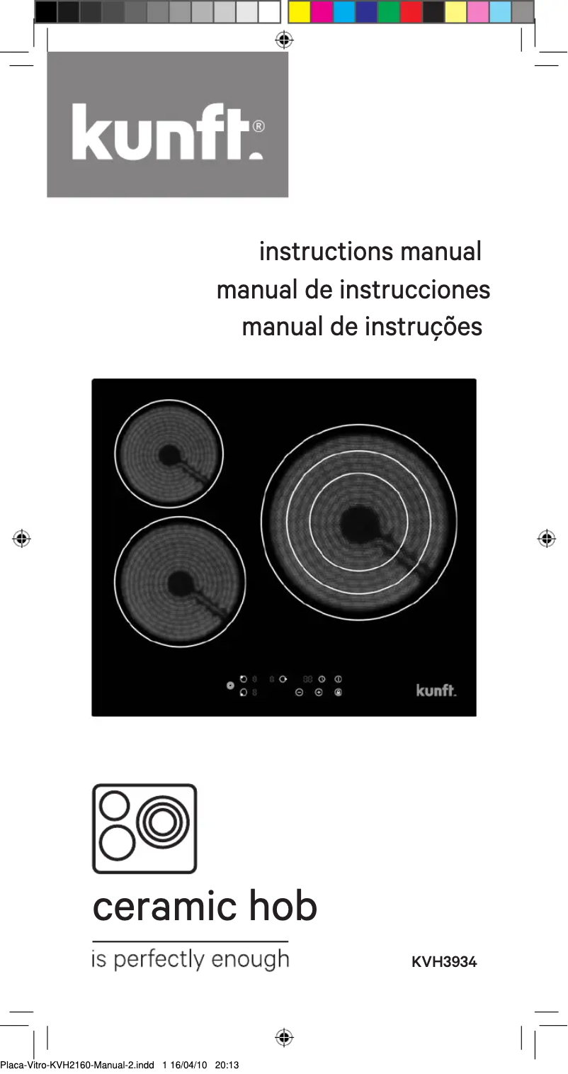 Image de la première page du manuel de l'appareil KVH3934