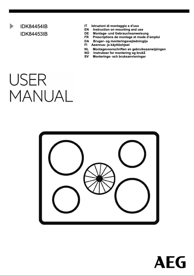 Imagen de la primera página del manual del dispositivo IDK84453IB