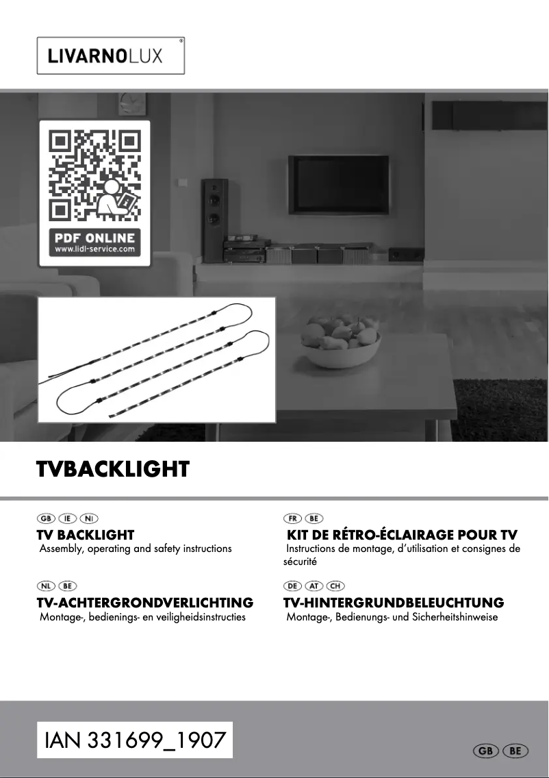 Page 1 de la notice Manuel utilisateur Livarno Lux IAN 353537