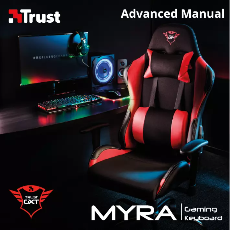 Page 1 de la notice Manuel utilisateur Trust GXT 840 MYRA