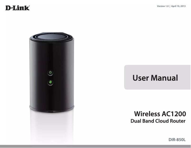 Page 1 de la notice Manuel utilisateur D-Link DIR-850L