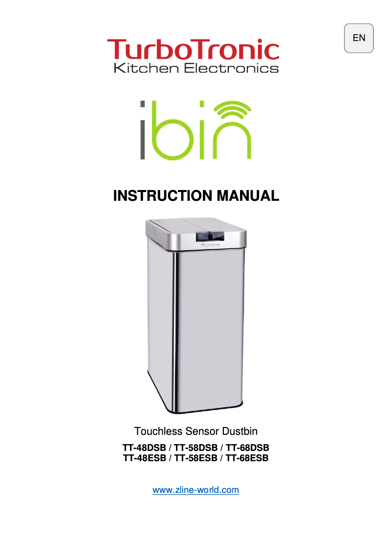 Image de la première page du manuel de l'appareil iBin TT-68DSB