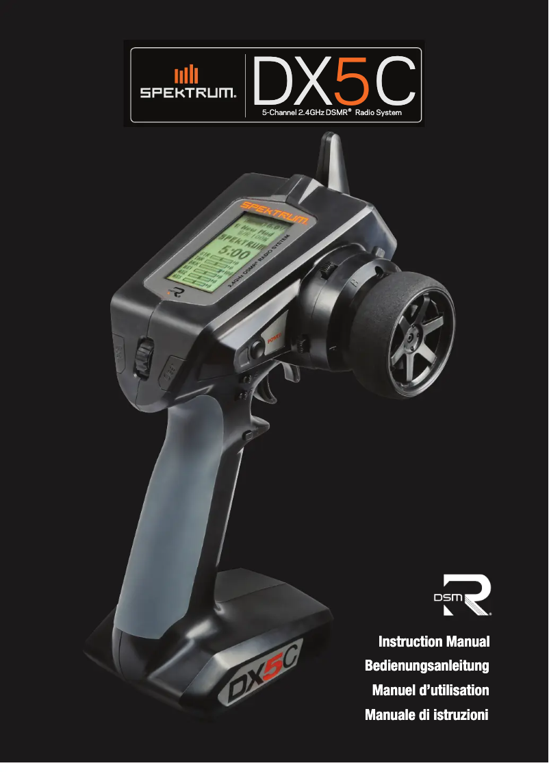 Page 1 de la notice Manuel utilisateur Spektrum DX5C Smart