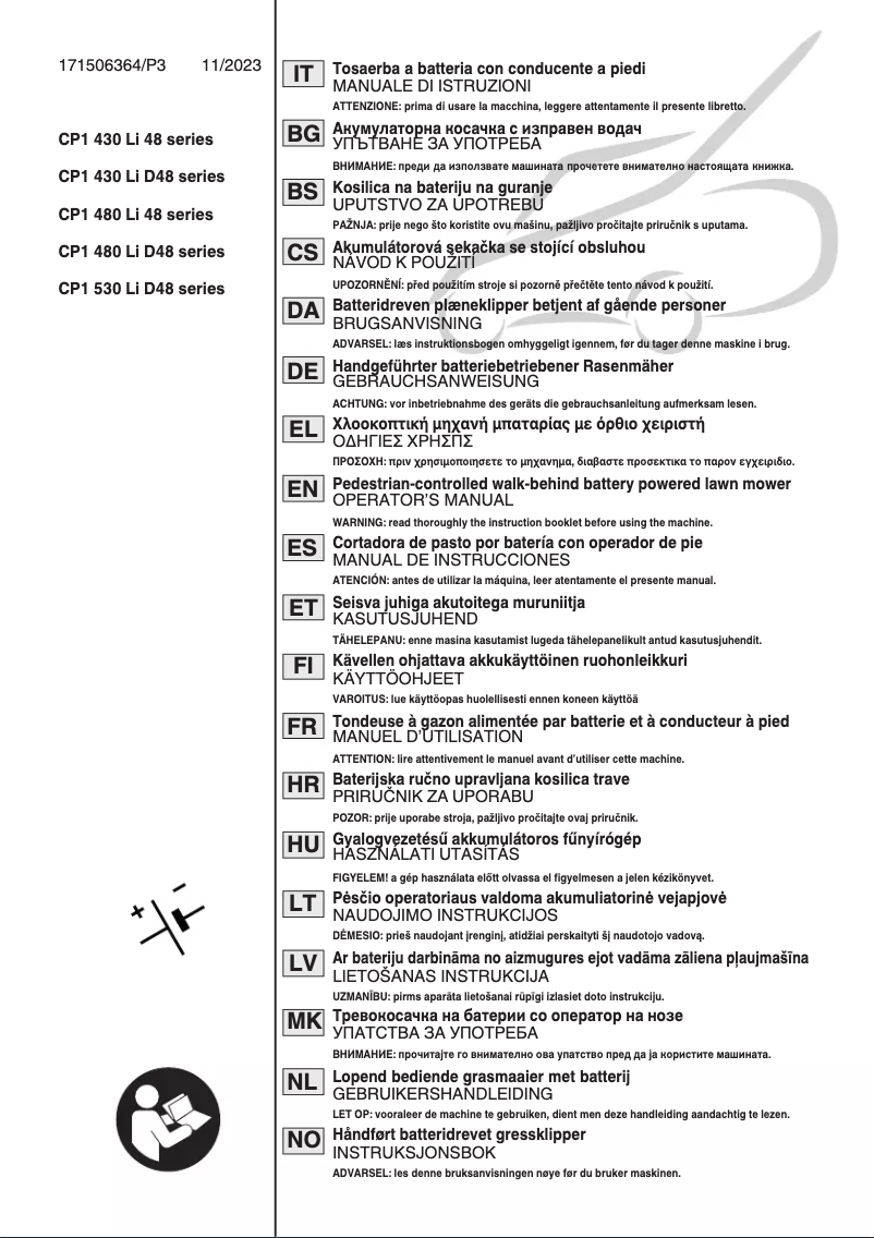 Page 1 de la notice Manuel utilisateur Stiga Collector 543e Kit