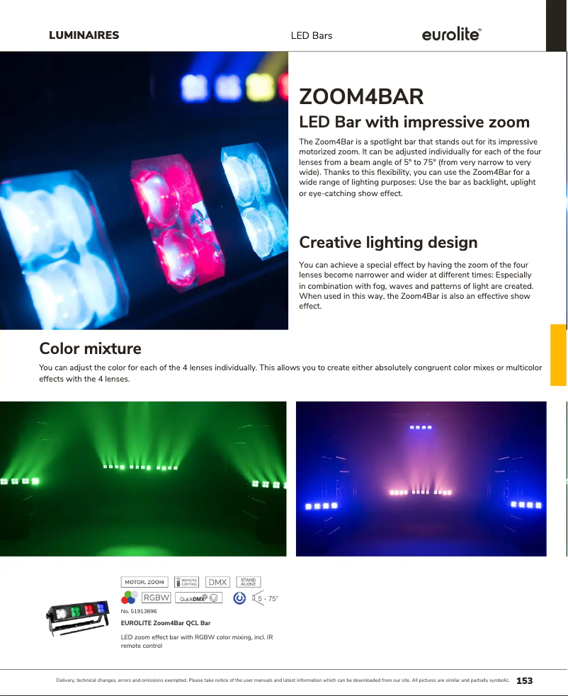 Image de la première page du manuel de l'appareil Zoom4Bar