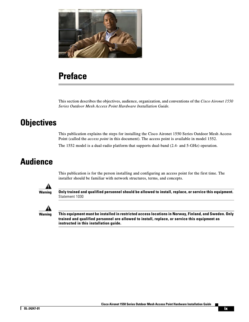 Página 1 del manual Manual de usuario Cisco Aironet 1550