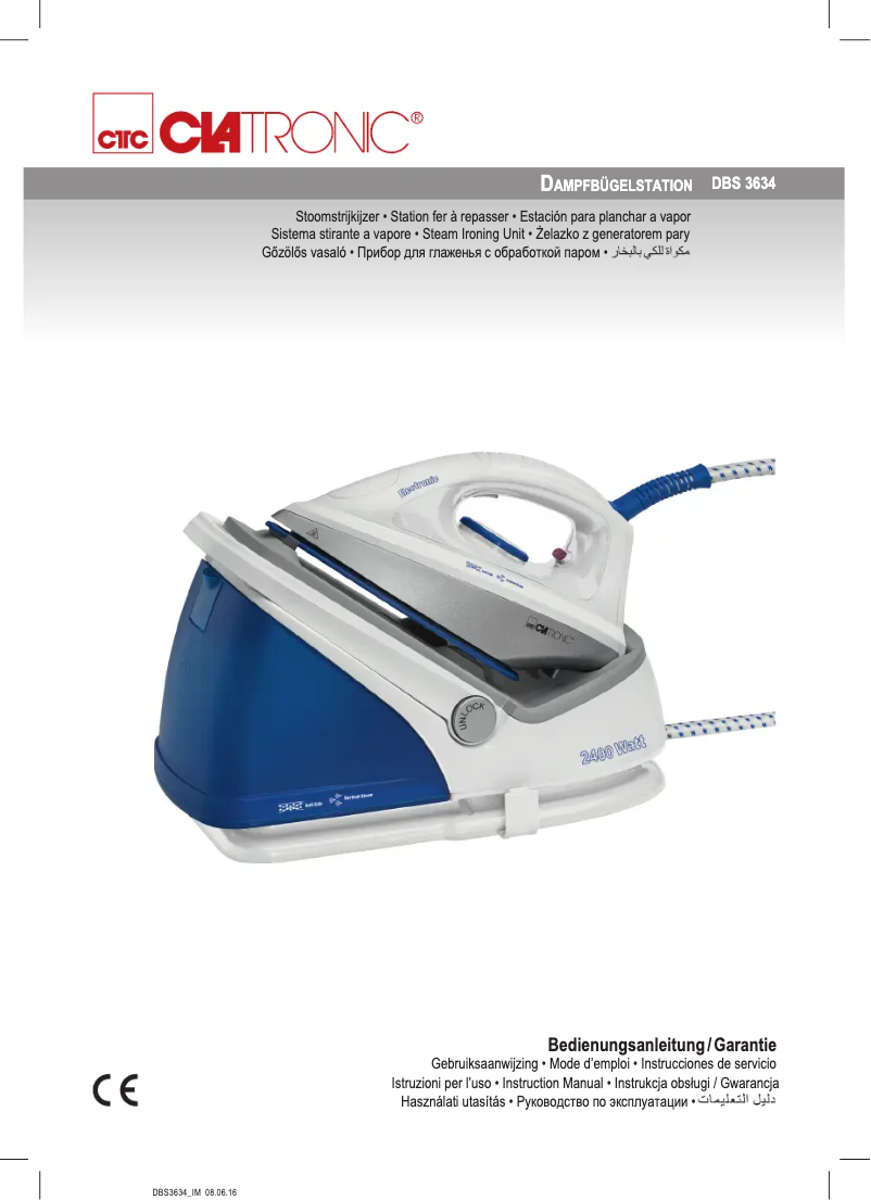 Page 1 de la notice Manuel utilisateur Clatronic DBS 3634