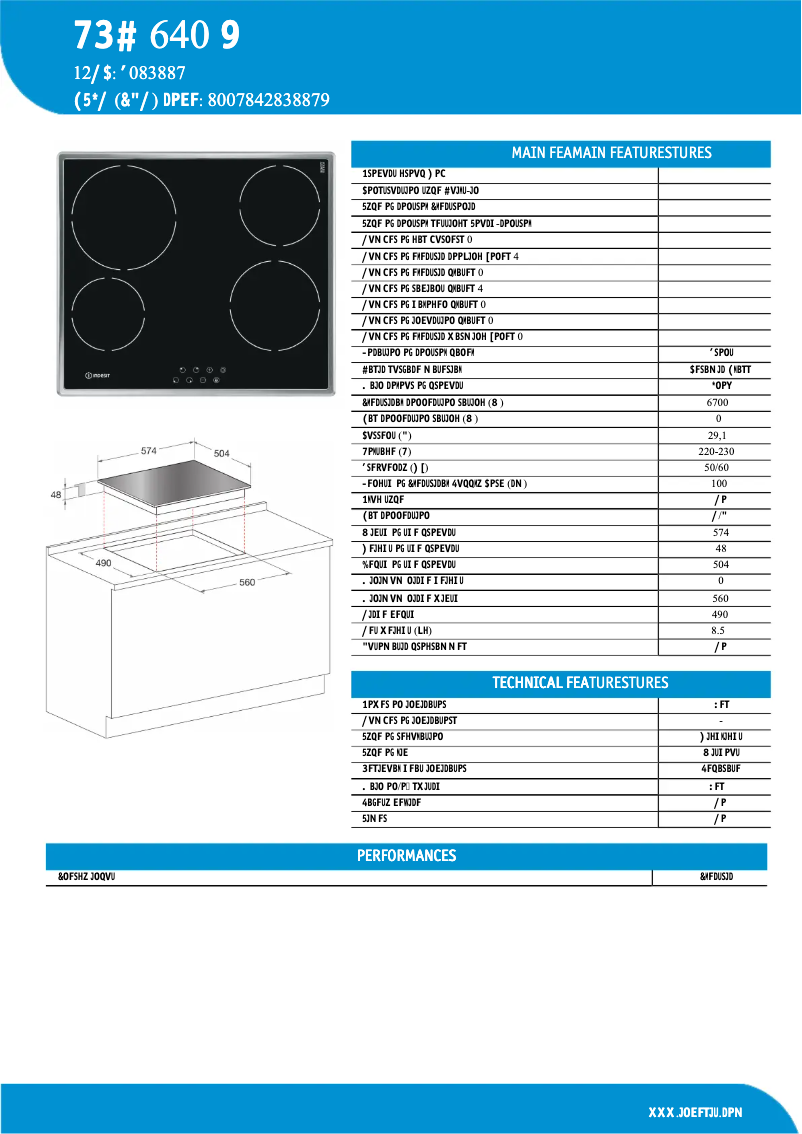Page 1 de la notice Manuel utilisateur Indesit VRB 640 X