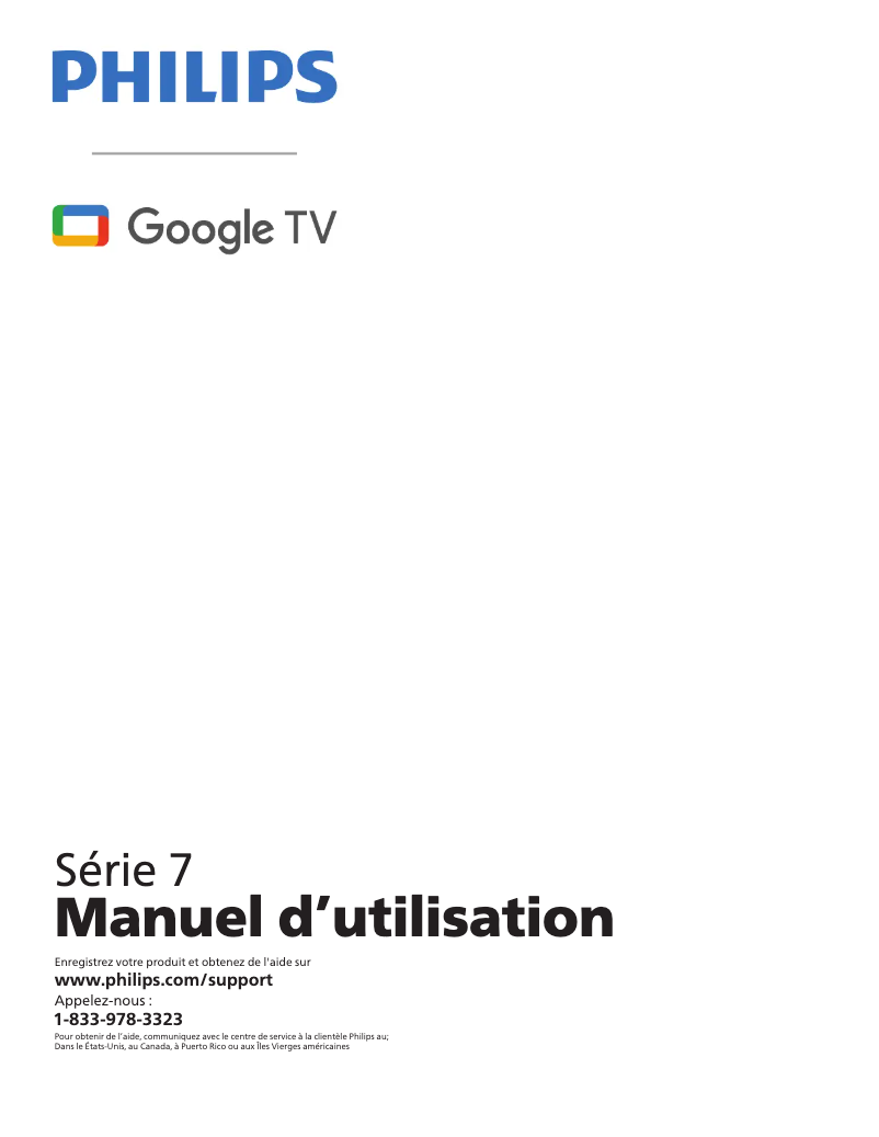 Page n°1 - Manuel utilisateur Philips 55PUL7672