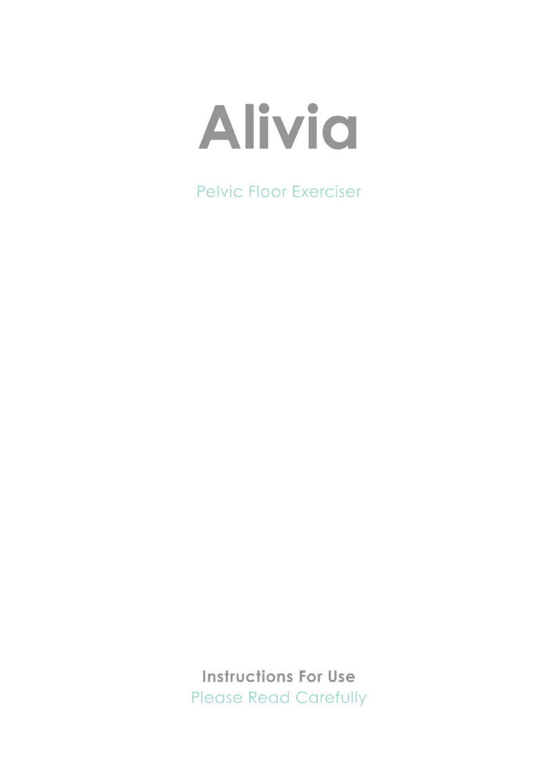 Page n°1 - Manuel utilisateur TensCare Alivia