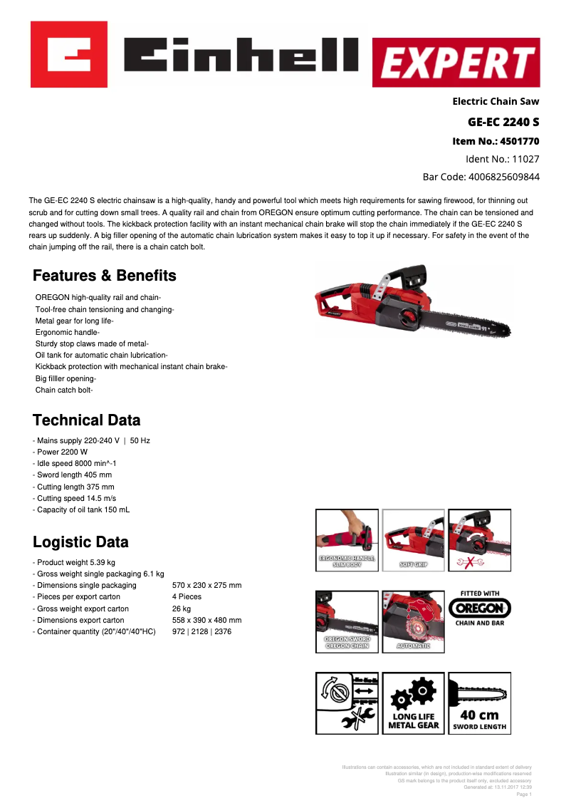 Image de la première page du manuel de l'appareil GE-EC 2240 S